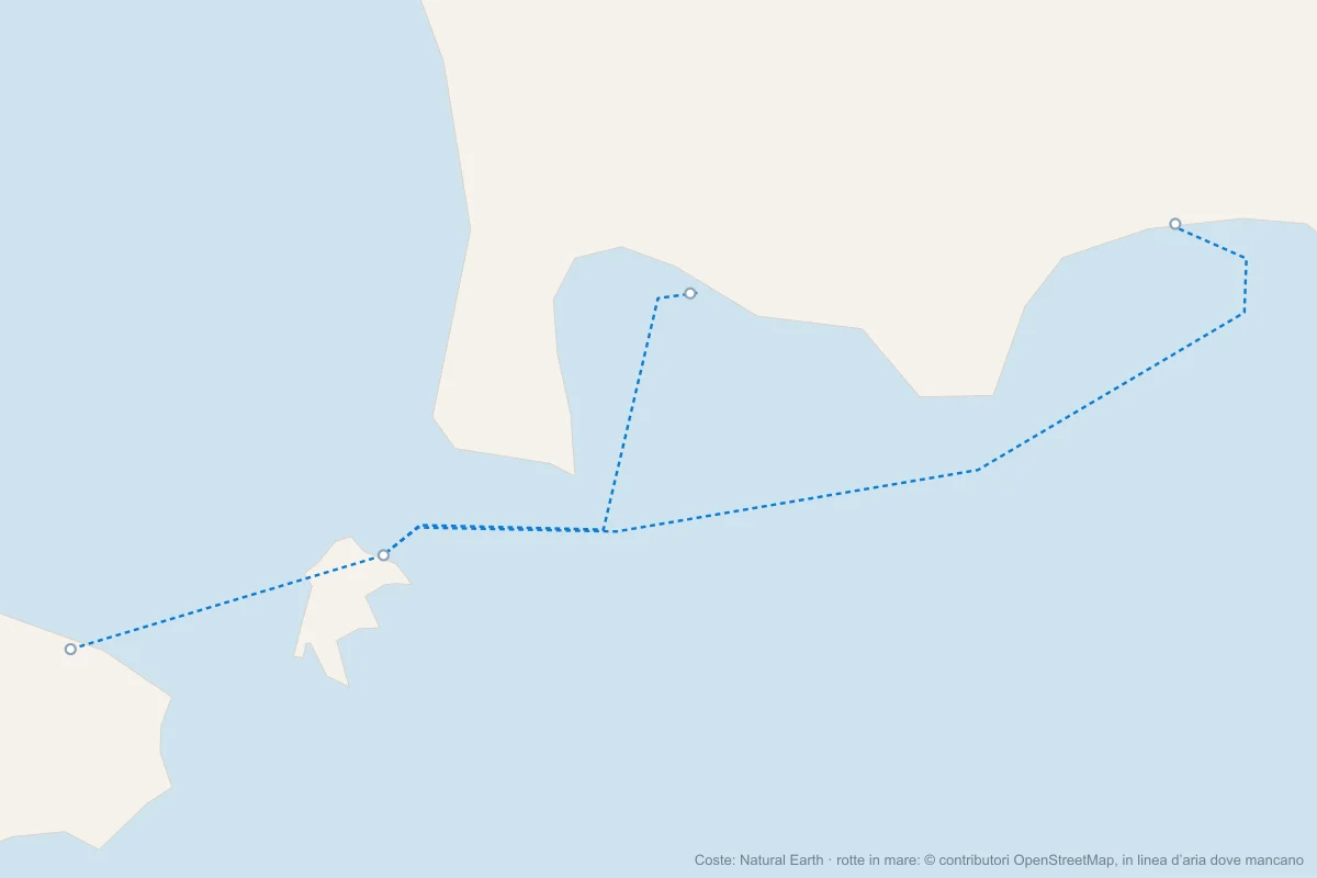 Mappa dei traghetti e degli aliscafi per Procida da Napoli, da Pozzuoli e da Ischia
